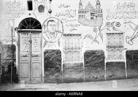 Assouan Egypte, décorées chambre Banque D'Images