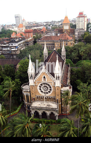 Vue aérienne de la salle de vocation de l'Université de Mumbai à Bombay maintenant Mumbai Maharashtra Inde Banque D'Images