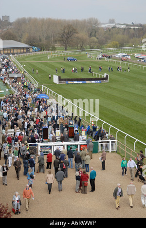 Vue sur Hunt Fakenham Racecourse Norfolk UK Banque D'Images