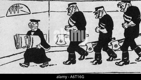 Justice, procès, Reichstag Fire Trial, Leipzig 21.9.1933 - 23.12.1933, juge et gueule, caricature, dessin de Boris Yefimov, 1933, Allemagne, Third Reich, socialisme national, nazisme, dessin animé, nazis, procès, XXe siècle, historique, peuple, 1930, Banque D'Images