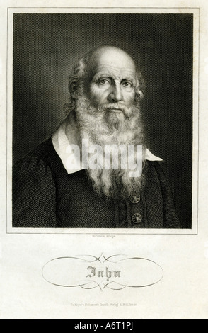 Jahn, Friedrich Ludwig, 11.8.1778 - 15.10.1852 allemand, fondateur de la gymnastique, portrait, gravure sur acier, par Nordheim, moi Banque D'Images