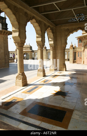 Vijay Vilas RoyalPalace à Mandvi, Gujarat, Inde Banque D'Images