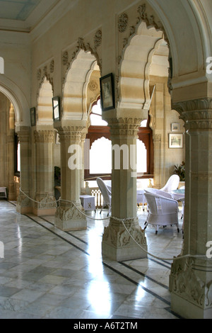 Vijay Vilas RoyalPalace à Mandvi, Gujarat, Inde Banque D'Images