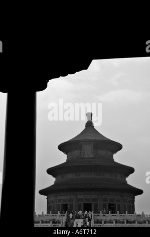 Chine Pékin le temple du ciel le Qinian Dian hall de la prière pour de bonnes moissons tower Banque D'Images