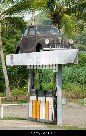 Une station service sur les Fidji Banque D'Images