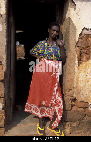 L'Afrique, Afrique de l'Est, la Tanzanie Tanzanie occidentale rurale Femme Banque D'Images