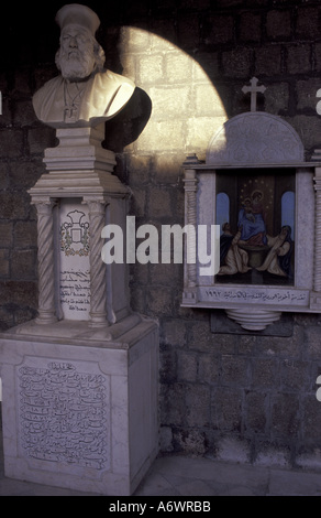 Au Moyen-Orient, Israël, Jérusalem, Vieille Ville. Église syro-catholique, de l'intérieur Banque D'Images