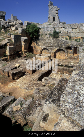 La Syrie, Segilla, ville morte. Banque D'Images