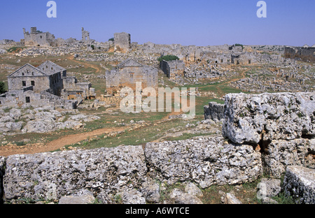 La Syrie, Segilla, ville morte. Banque D'Images