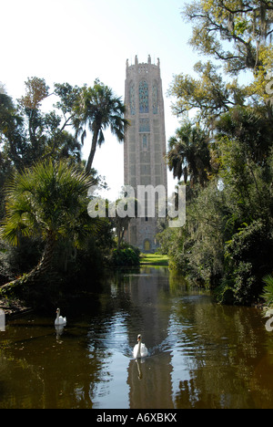 Edouard R Historique Sanctuaire et jardins clocher Bok Estate Lake Wales en Floride FL Banque D'Images