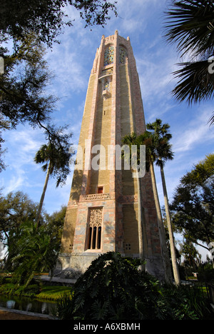 Edouard R Historique Sanctuaire et jardins clocher Bok Estate Lake Wales en Floride FL Banque D'Images