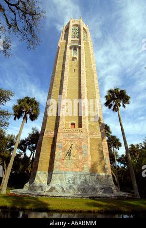 Edouard R Historique Sanctuaire et jardins clocher Bok Estate Lake Wales en Floride FL Banque D'Images