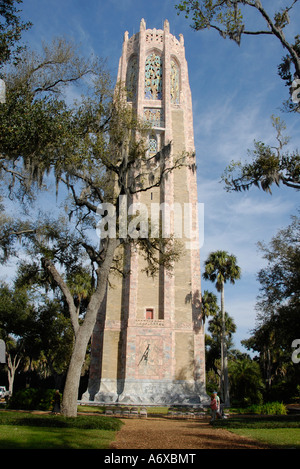 Edouard R Historique Sanctuaire et jardins clocher Bok Estate Lake Wales en Floride FL Banque D'Images