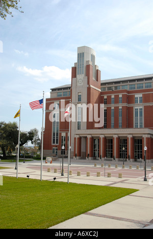 Le nouveau palais de justice du comté d'Osceola historique dans le centre-ville de Kissimmee Floride FL Banque D'Images