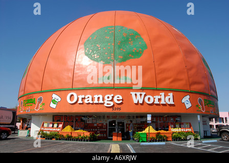 Agrumes Orange World Store le long de la route 192 à Kissimmee Orlando Disney Theme Park Area Florida-NOUS Banque D'Images