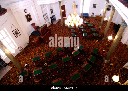 Sénat 1851 Historique 1985 dans le State Capitol building situé à Montgomery en Alabama AL Banque D'Images