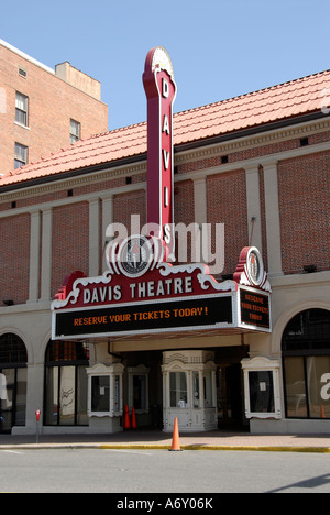 Davis Theatre dans le centre historique de la ville de Montgomery en Alabama AL Banque D'Images