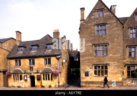 Hereford Broadway Worcester Angleterre Cotswolds Gloucestershire British Banque D'Images