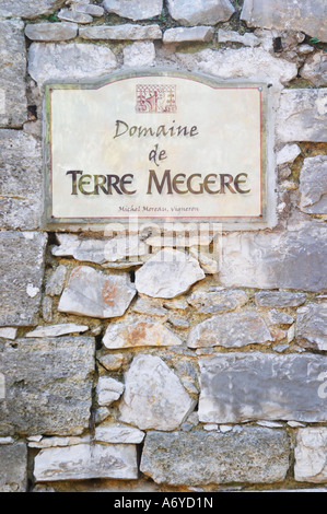 Domaine de Terre Megere, Cournonsec, Montpellier. Gres de Montpellier. Languedoc. La France. L'Europe. Banque D'Images