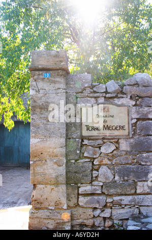 Domaine de Terre Megere, Cournonsec, Montpellier. Gres de Montpellier. Languedoc. La France. L'Europe. Banque D'Images