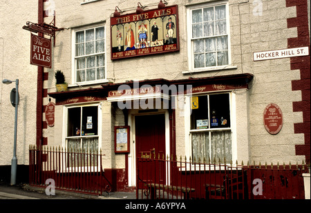 Cinq ales baignoire Angleterre Pub Bar Restaurant Banque D'Images