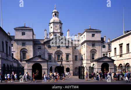 La Garde royale à Whitehall London United Kingdom Banque D'Images