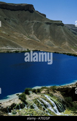 Je bande Zulfiqar le lac principal au Band E Amir Barrage du roi l'Afghanistan premier parc national créé en 1973 pour protéger les Banque D'Images