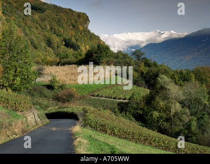 Paysage près de Chambéry Savoie Rhone Alpes France Europe Banque D'Images