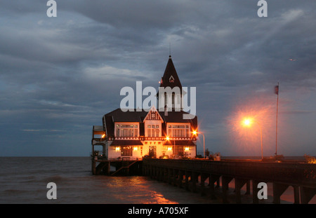 Muelle del Club de Pescadores le club dispose d'un des plus exclusifs de la ville restaurant Banque D'Images