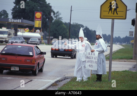 Ku Klux Klan en Floride Banque D'Images