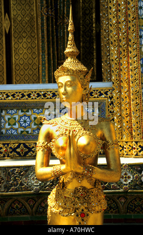 Wat Phra Kaew - Temple d'Emeraude - Grand Palace Bangkok Thaïlande Banque D'Images