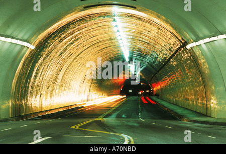 2e Rue tunnel dans Los Angeles Banque D'Images