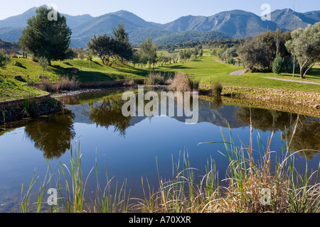 Alhaurin de la Torre, la province de Malaga, Costa del Sol à l'intérieur des terres, au sud de l'Espagne. Lauro Golf. Banque D'Images