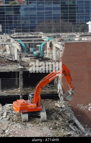Démolition en cours à Broadmead shopping centre dans le centre-ville de Bristol en Angleterre prises Avril 2006 Banque D'Images