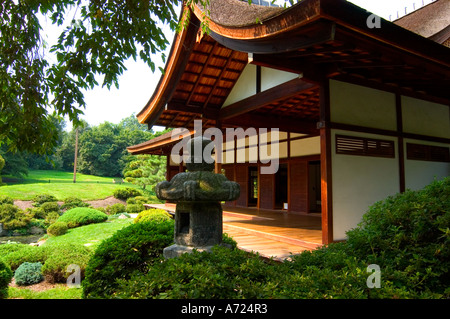 La maison et le jardin japonais dans la région de Fairmount Park à Philadelphie en Pennsylvanie Banque D'Images