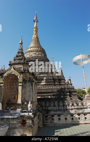 Dans le Wat Chedi Chetawan. Chiang Mai, Thaïlande. Banque D'Images