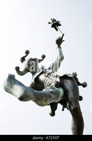 Statue d'un fou à William Shakespeare Birthplace Stratford Upon Avon Warwickshire Banque D'Images