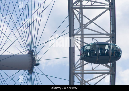 London Eye England UK Royaume-Uni GB Grande-bretagne Îles britanniques Europe EU Banque D'Images