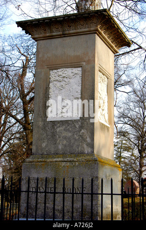 Tombe de célèbre pionnier Daniel Boone trouve à Frankfort au Kentucky Banque D'Images