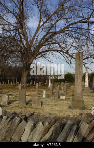 Cimetière de la ville de Franklin Tennessee USA Banque D'Images