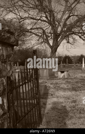 Cimetière de la ville de Franklin Tennessee USA Banque D'Images