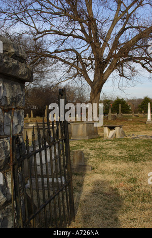 Cimetière de la ville de Franklin Tennessee USA Banque D'Images