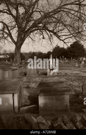 Cimetière de la ville de Franklin Tennessee USA Banque D'Images