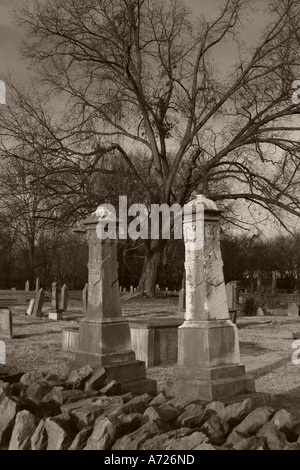 Cimetière de la ville de Franklin Tennessee USA Banque D'Images