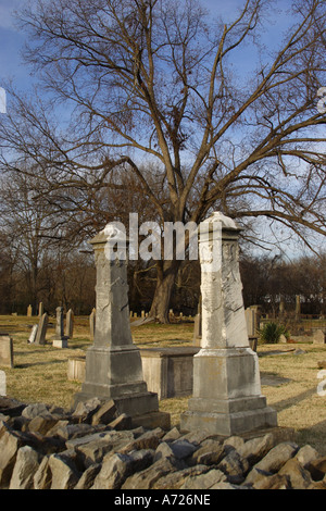 Cimetière de la ville de Franklin Tennessee USA Banque D'Images