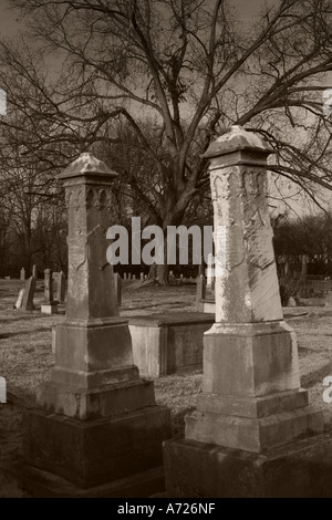 Cimetière de la ville de Franklin Tennessee USA Banque D'Images