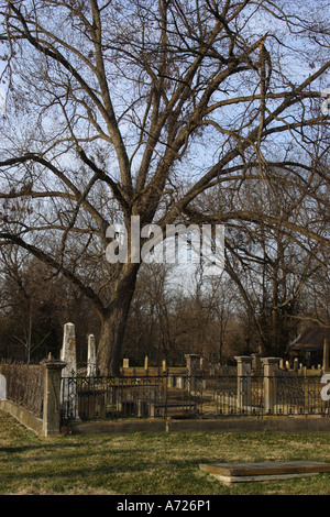 Cimetière de la ville de Franklin Tennessee USA Banque D'Images