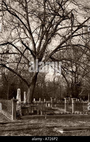 Cimetière de la ville de Franklin Tennessee USA Banque D'Images