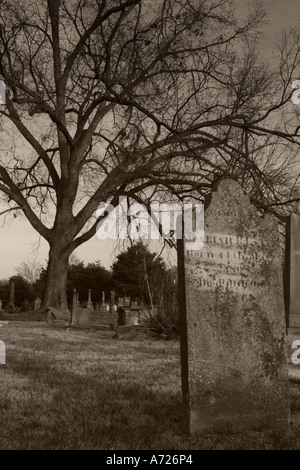 Cimetière de la ville de Franklin Tennessee USA Banque D'Images