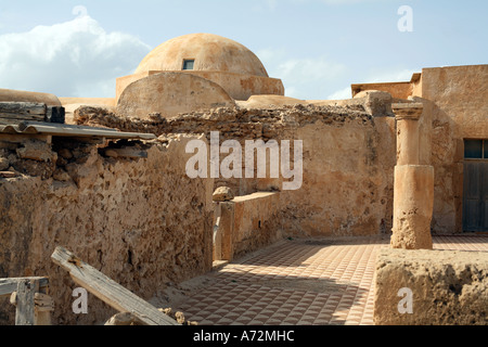 La villa romaine unique Silene près de Leptis Magna en Libye Banque D'Images